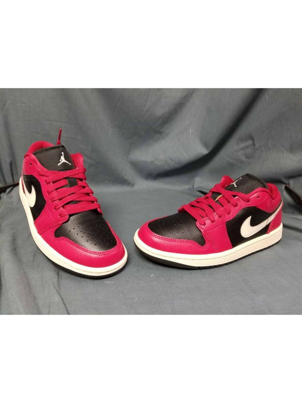 Jordan 1 Low Mystic Hibiscus Black DC0774 605 Size 6.5 NEW NO BOX!